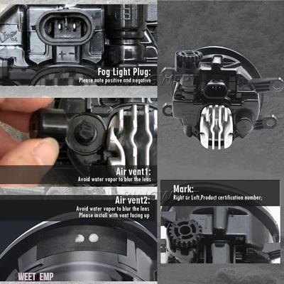 互換品 トヨタ 2 ピース/ロット LED DRL 12V フォグランプアセンブリヘッドライトドライビングライト シエナ SE 2011-2017 ヘッドライトデイタイムランニ_2