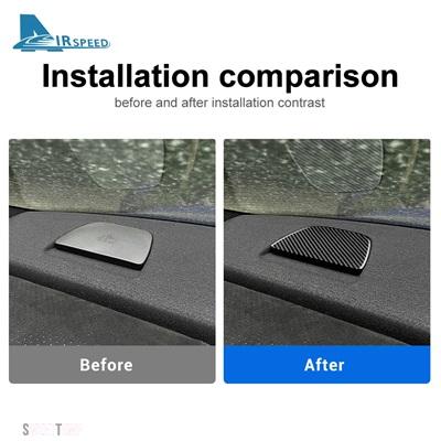 ブランド登録なし - 取り替えっこ品 リアルソフトカーボンインテリアトリムスバル リアトップカバーステッカーアクセサリー トヨタ GR86 2021 2022 2023 2024 BRZ