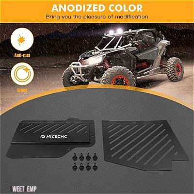 互換品 CAN-AM UTV バッテリー プロテクター カバー キャップ 不クリアガード マーベリック X3 ターボ 2017-2020 2018 4X4 アルミ