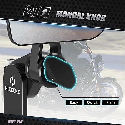 互換品 KTM 汎用バイク クイックフリップミラー 790 890 ADVENTURE R 1290 SAS SAR SAT 1290 SUPER ADVENTURE ドリルドマウントミラー_4