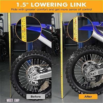 互換品 ヤマハ YZ125 YZ250 2006-2024 YZ125X YZ250X 2020-2023 WR250F WR450F 2006 リアショックリンケージアームキット 1.5 インチロワリングリンク