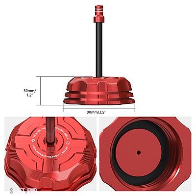 互換品 ATV TRX450R TRX450ER TRX 450R 450ER 17620-HP1-000 カバー ホンダ 燃料タンク キャップ ブリーザー バルブ付き アルミ アクセサリー_3