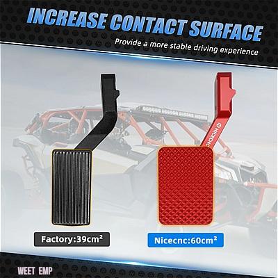 ブランド登録なし - 取り替えっこ品 X3 2017-2023 2021 4X4 CAN-AM ガスペダルエクステンダー UTV アッパースロットルペダルステップ マーベリック 最高限度 R RR XDS