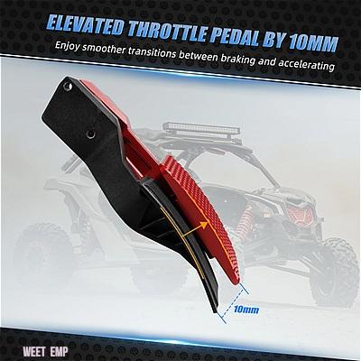 ブランド登録なし - 取り替えっこ品 X3 2017-2023 2021 4X4 CAN-AM ガスペダルエクステンダー UTV アッパースロットルペダルステップ マーベリック 最高限度 R RR XDS
