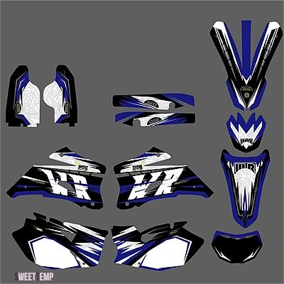 互換品 ヤマハ フェアリング WR250F WR450F WRF 250 450 WR 250F 450F 2007/11/01 バイク グラフィック背景デカール ステッカー