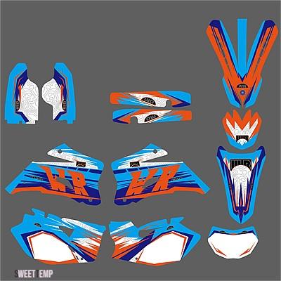 互換品 ヤマハ フェアリング WR250F WR450F WRF 250 450 WR 250F 450F 2007/11/01 バイク グラフィック背景デカール ステッカー