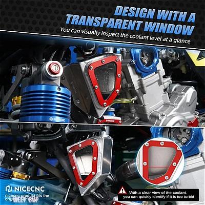 【互換品】 ヤマハ RAPTOR700R オーバーフロークーラントラジエータータンクリザーバー ラプター 700 700R ラプター 2013-2023 2017 2016 ATV アクセサリー