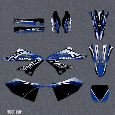 互換品 ヤマハ YZ125 YZ250 YZ 125 YZ 250 2022 バイクフェアリンググラフィック背景デカールステッカーキットカスタム装飾