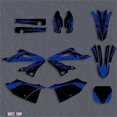 互換品 ヤマハ YZ125 YZ250 YZ 125 YZ 250 2022 バイクフェアリンググラフィック背景デカールステッカーキットカスタム装飾