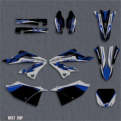 互換品 ヤマハ YZ125 YZ250 YZ 125 YZ 250 2022 バイクフェアリンググラフィック背景デカールステッカーキットカスタム装飾