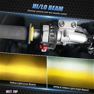 互換品 ヤマハ ラプター 700 700R 700RSE 2013-2023 4 個 3030 LED チップフロントワークライト ATV 超高輝度ビームライト #1PE-F1514-01-00