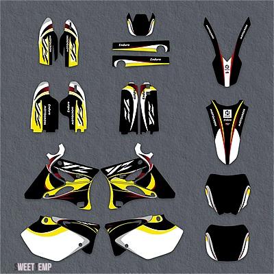 互換品 ヤマハ 2002-2014 YZ125 YZ250 YZ 125 YZ 250 バイクフェアリンググラフィック背景デカールステッカーカスタム 2013 2012