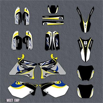 互換品 ヤマハ 2002-2014 YZ125 YZ250 YZ 125 YZ 250 バイクフェアリンググラフィック背景デカールステッカーカスタム 2013 2012