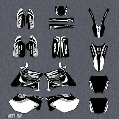 互換品 ヤマハ 2002-2014 YZ125 YZ250 YZ 125 YZ 250 バイクフェアリンググラフィック背景デカールステッカーカスタム 2013 2012