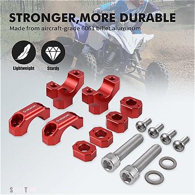 互換品 ヤマハ YFZ450 2 個ハンドルバーライザークランプアルミ ATV アクセサリーYFZ450R YFZ 450R 2009-2024 YFZ450X 2010-2011