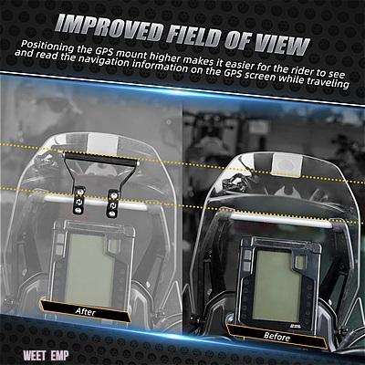 互換品 ヤマハ ナビゲーションブラケット GPS マウント T700 2019-2024 ラリーエディション 2020-2024 アプリリア トゥアレグ 660 2022-2024_3