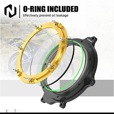 互換品 スズキ DRZ400SM DRZ400S DRZ 400E DRZ 400 SM DRZ400 E S SM 2000-2022-24 アルミ クリア クラッチ カバー ガード プロテクター_5