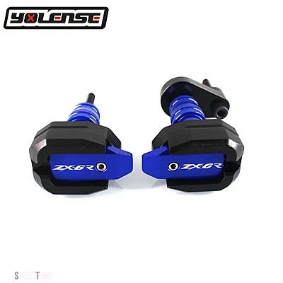互換品 カワサキ バイクアルミフレームスライダーアンチクラッシュプロテクターニンジャ ZX-6R ZX6R 2005 2006 2007 2008_8