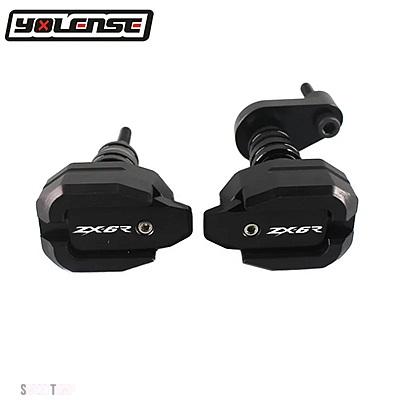 互換品 カワサキ バイクアルミフレームスライダーアンチクラッシュプロテクターニンジャ ZX-6R ZX6R 2005 2006 2007 2008_9