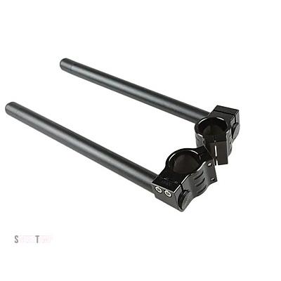 互換品 パーツそ他 汎用バイクハンドルバーレーシング CNC 31 32 33 35 36 37 39 41 45 48 51 MMクリップオンフォークハンドルバーカフェレーサー_13
