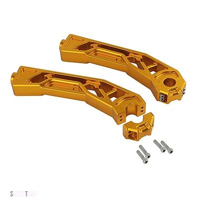 互換品 ハンドルバー クランプ ハーレー 1999-2017 バイク 10インチ ライザー 1インチ ソフテイル ダイナ ワイドグライド FXDWG_5