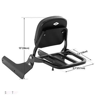 互換品 ホンダ バイク バックレスト シーシーバー キャリア シャドウ ファントム 750 VT750C2B 2010-2019 スピリット 750 VT750C2 2007-2014