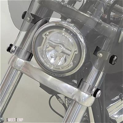 互換品 ハーレー バイク 49MM ウィンドシールドクランプ ソフテイル ストリートボブ ローライダー 2018-2024 ソフテイル スタンダード FXST 2020-2024
