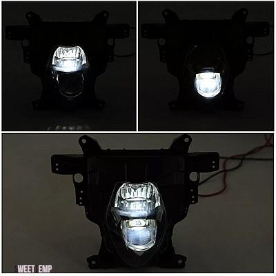互換品 スズキ バイク フロント LED ヘッドライト フェアリング ステー ブラケット GSX-R1000 2017-2024