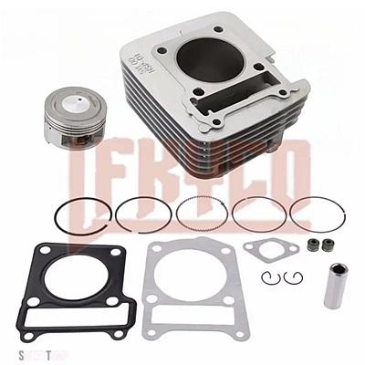 互換品 パーツそ他 バイク 62 MMボアシリンダーキットモーター YBR125 XTZ125 YB125Z XT125R XT125X XTZ YBR 125CC 185CC エンジンモトブロック