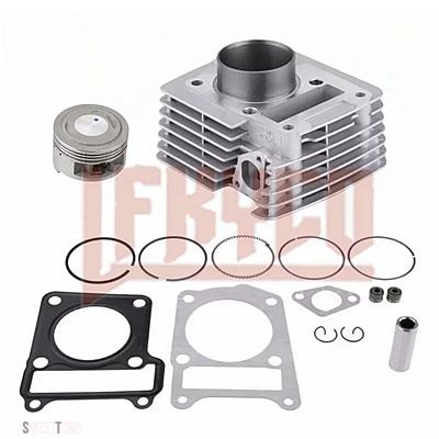 互換品 パーツそ他 バイク 62 MMボアシリンダーキットモーター YBR125 XTZ125 YB125Z XT125R XT125X XTZ YBR 125CC 185CC エンジンモトブロック
