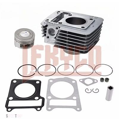 互換品 パーツそ他 バイク 62 MMボアシリンダーキットモーター YBR125 XTZ125 YB125Z XT125R XT125X XTZ YBR 125CC 185CC エンジンモトブロック