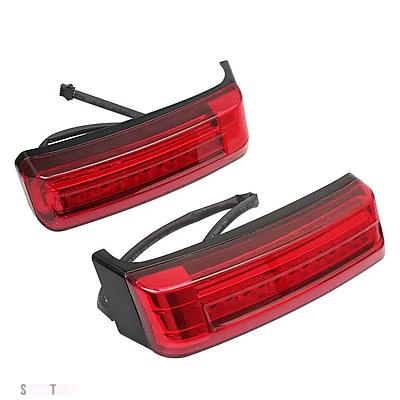 互換品 ハーレー バイク レッド LED サドルバッグ ランニング ブレーキ ターン ライト 2014-UP CVO ツーリングモデル