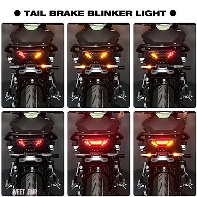 互換品 ヤマハ 2021-2024 TRACER 9 /GT TRACER9 テールタイディライセンスプレートブラケット 9/GT 9GT LED 統合テールライトウィンカーライト