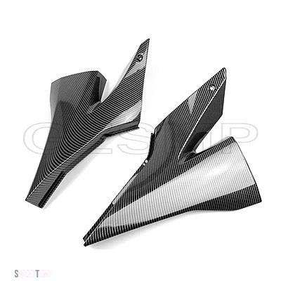 互換品 ABS 燃料タンクサイドカバーパネルガスフェアリングカウルガードZX-10R カワサキ 2004 2005 カーボン ニンジャ バイク_2