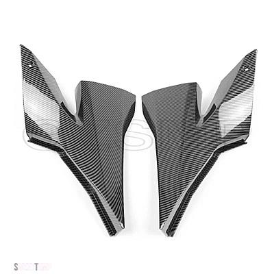 互換品 ABS 燃料タンクサイドカバーパネルガスフェアリングカウルガードZX-10R カワサキ 2004 2005 カーボン ニンジャ バイク_3