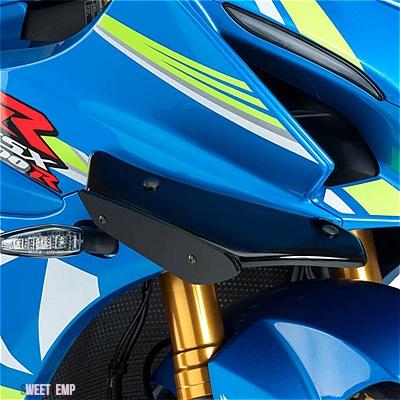 互換品 スズキ GSX-R1000 GSXR1000 L7 2017-2019-22 バイク フェアリングパーツ エアロダイナミミック ウィング キット 固定ウィングレット フェアリン_14