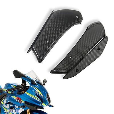 互換品 スズキ GSX-R1000 GSXR1000 L7 2017-2019-22 バイク フェアリングパーツ エアロダイナミミック ウィング キット 固定ウィングレット フェアリン_17