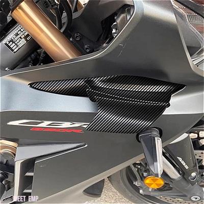 互換品 ホンダ バイク フロントライト カウル サイドウイングレット ダイナミックウイングフィンスポイラートリム 固定翼カーボン CBR650R 2019-2023 20