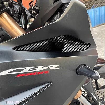 互換品 ホンダ バイク フロントライト カウル サイドウイングレット ダイナミックウイングフィンスポイラートリム 固定翼カーボン CBR650R 2019-2023 20