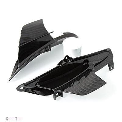 互換品 ホンダ バイク フロントライト カウル サイドウイングレット ダイナミックウイングフィンスポイラートリム 固定翼カーボン CBR650R 2019-2023 20