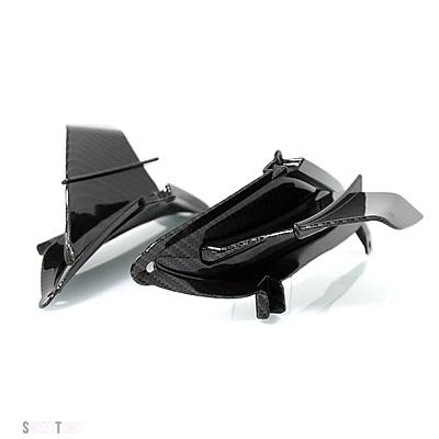 互換品 ホンダ バイク フロントライト カウル サイドウイングレット ダイナミックウイングフィンスポイラートリム 固定翼カーボン CBR650R 2019-2023 20
