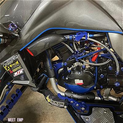 互換品 ヤマハ MT-10 2016-2020 2005-2016 YZF-R1 2004-2020 カーボンバイクエアダクトブレーキダクト空冷固定キット_3