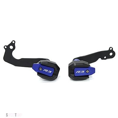 互換品 ヤマハ バイク落下 フレーム スライダー フェアリングガード クラッシュ パッド プロテクター YZFR3 YZF-R3 YZF R3 2019-22