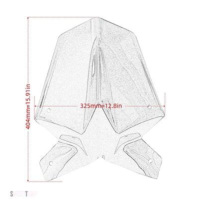 互換品 KTM デューク 790 2018-2024 デューク 8902021-2023 バイク ウインド ディフレクター シールド スクリーン ブラケット アクセサリー付き フロン