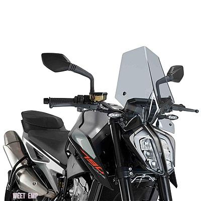 互換品 KTM デューク 790 2018-2024 デューク 8902021-2023 バイク ウインド ディフレクター シールド スクリーン ブラケット アクセサリー付き フロン