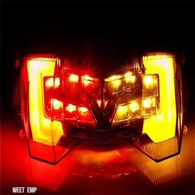 互換品 ヤマハ MT09 MT-09 テールライト ブレーキライト MT-09 2017 2018 2019 LED テールライト ブレーキ リアハザードウインカー インジケーター_6