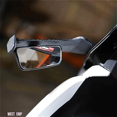 互換品 ZF R1 2000-2020 汎用バイクサイドウイングフェアリングスポイラーフランクスポイラーフェアリング ヤマハ ミラー付き | ブランド登録なし | 05