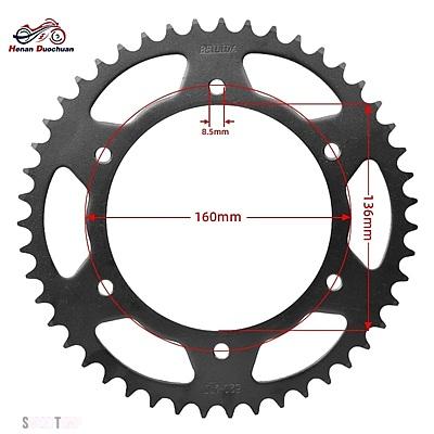互換品 BMW 520 16T 47T バイクフロントリアスプロケットチェーン F650 94-00 F650GS 99-07 2011-15 F650GS FUNDURO ST STRADA DAKER SERTAO_7
