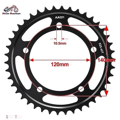 ブランド登録なし - 取り替えっこ品 525-42T 43T 45T 47T GSXR600 750 1000 01-08 GSXS750 15-16 DL650 04-22 DL1000 1050 スズキ 浸炭リアスプロケット 歯車