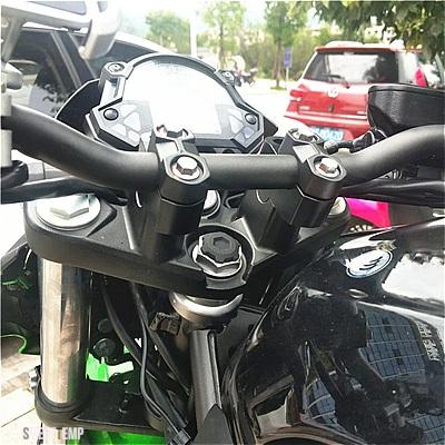 互換品 カワサキ Z400 Z 400 2018 2019 バイク ハンドルバー ハンドルバー クランプ ライザー アップ バック ムーブ マウント ブラケット キット モト_6